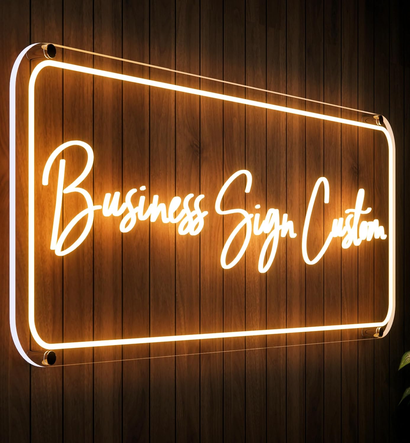 Custom Neon Sign for Business and Salon - Personalized LED Light
