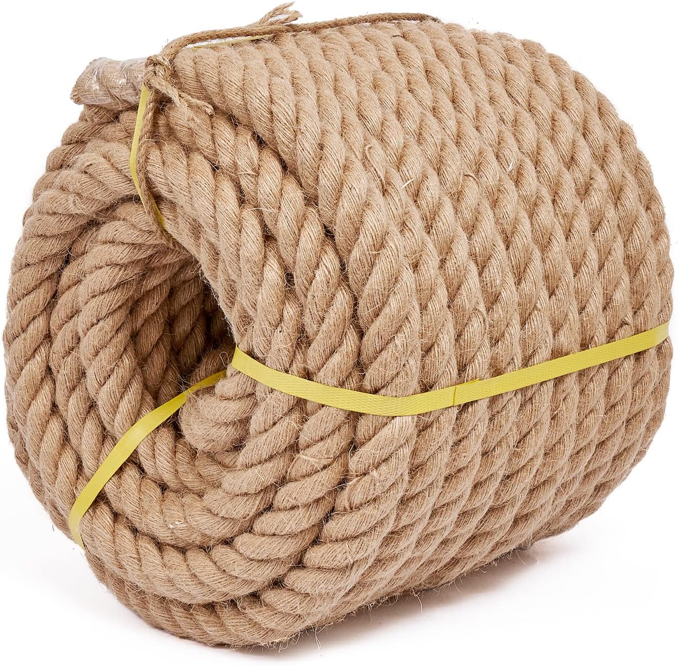 Heavy Duty Jute Rope 1 1/4 Inch 100 Feet for Crafts and More