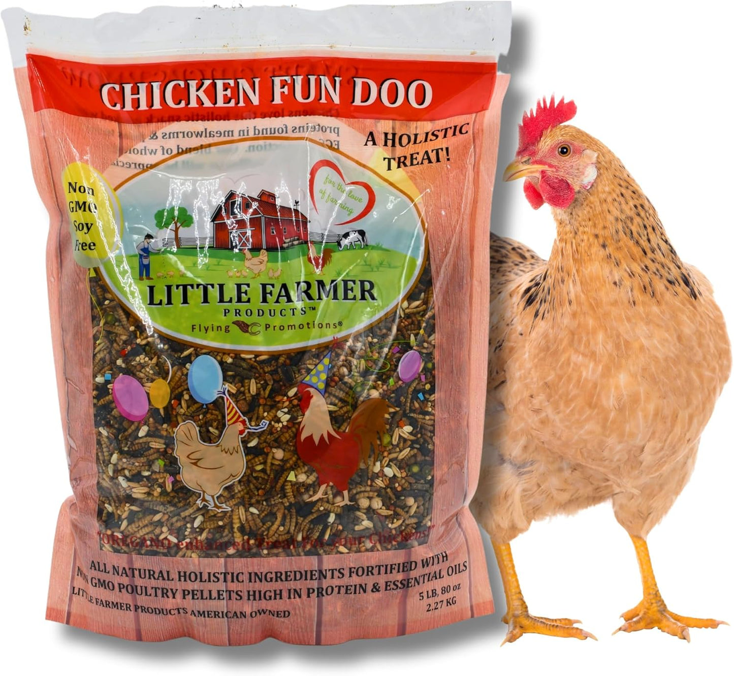 Chicken Fun-DOO Non-GMO Treat for Happy, Healthy Chickens