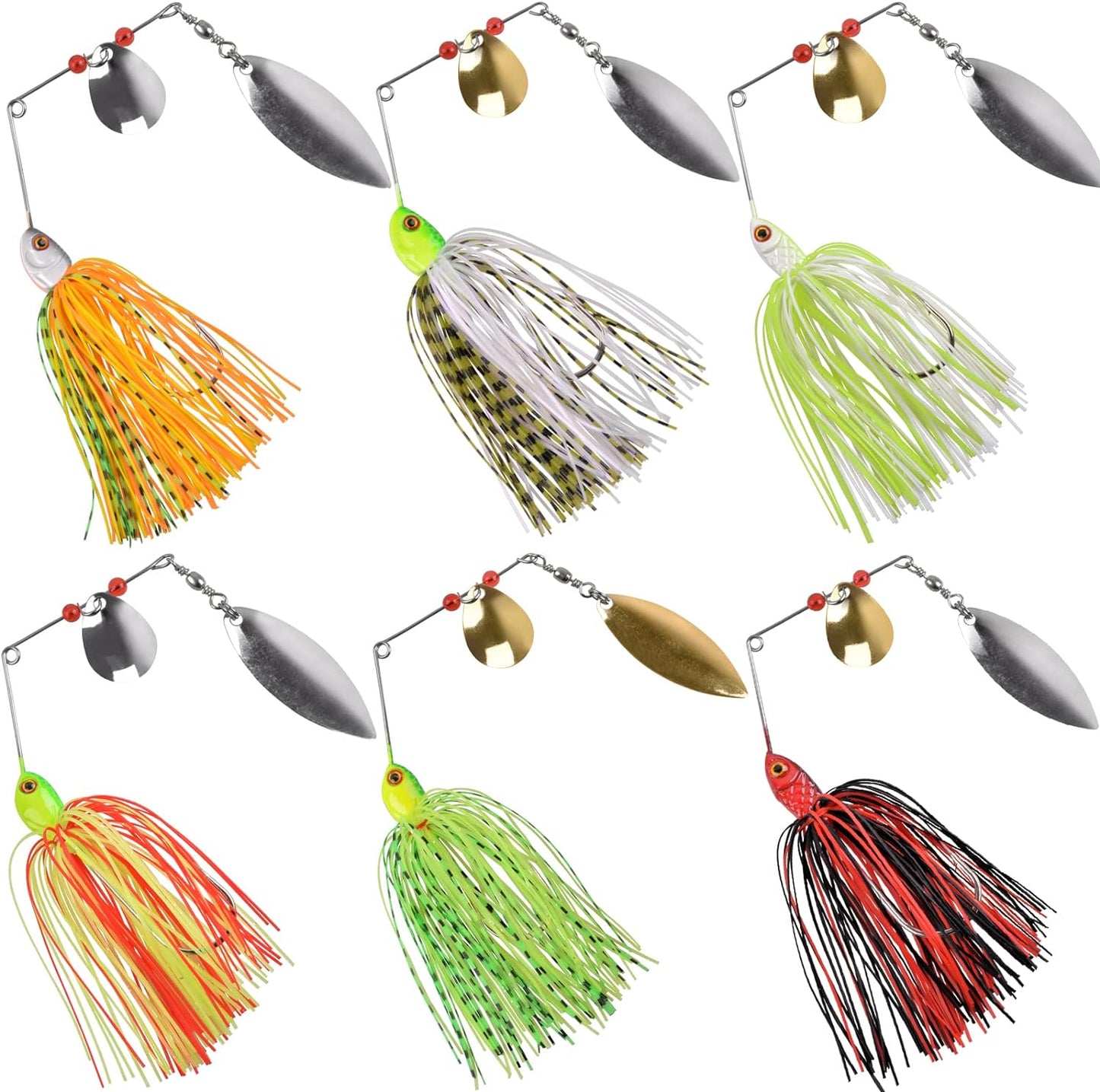 Bass Fishing Spinnerbait Kit by JSHANMEI
