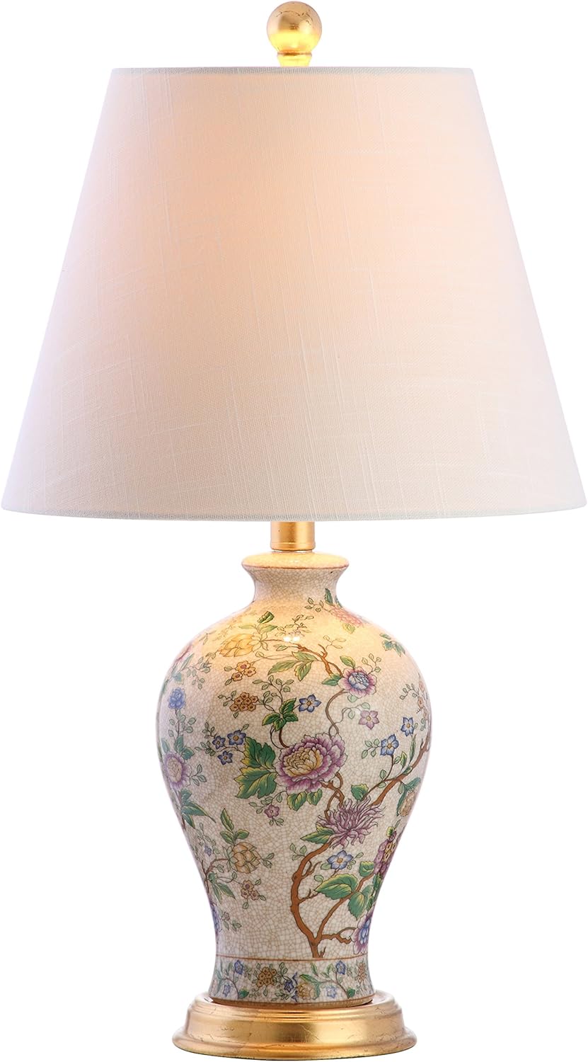 JYL3009A Grace 24in Floral LED Table Lamp for Classic Decor
