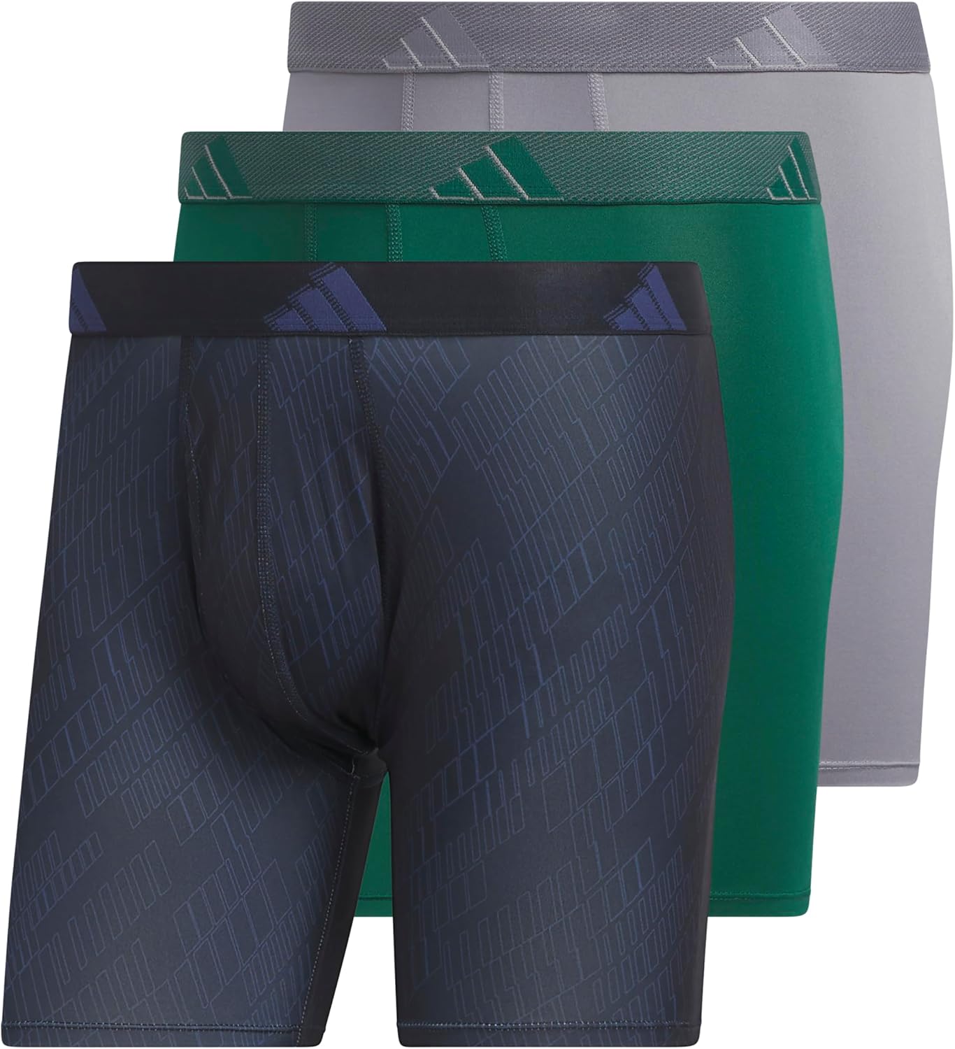 adidas Men's Microfiber Boxer Briefs 3-Pack for All-Day Comfort