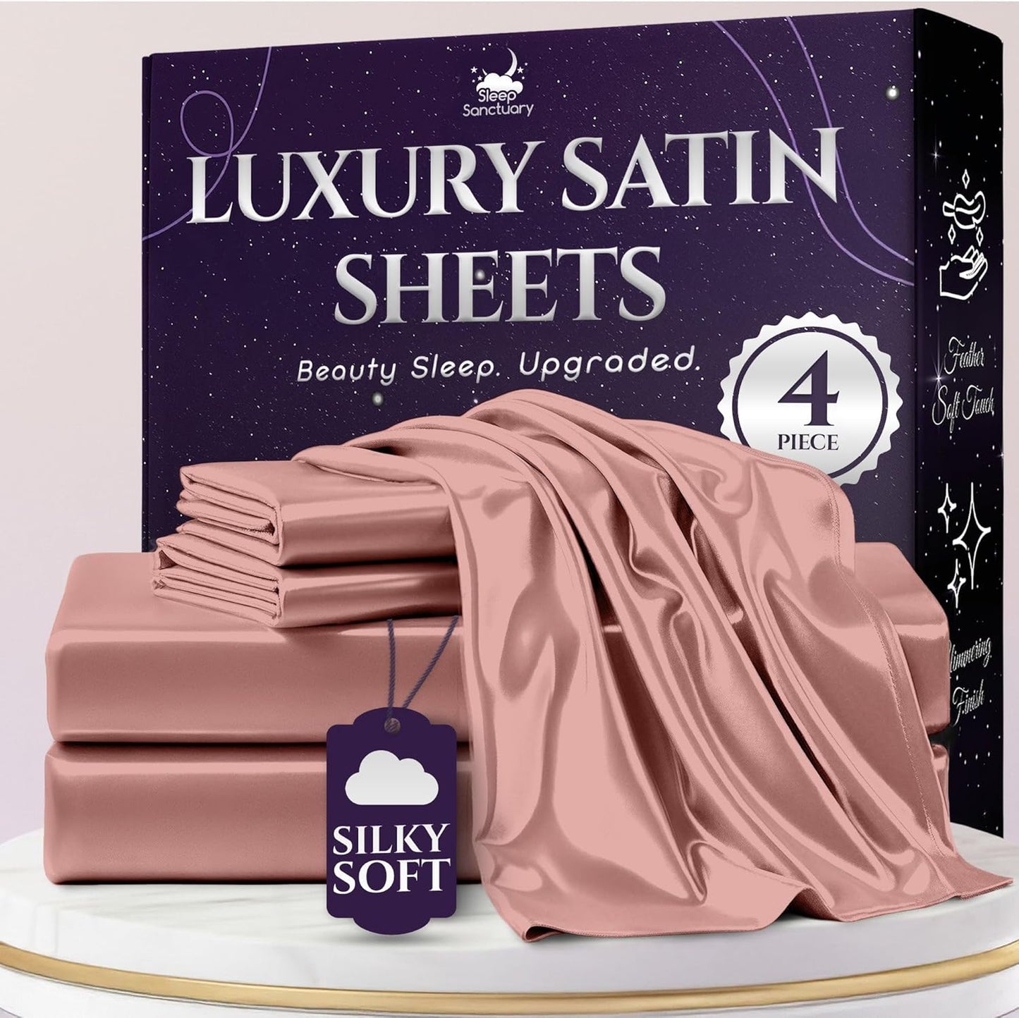 Satin Sheets King Size Set for Luxurious Sleep Experience