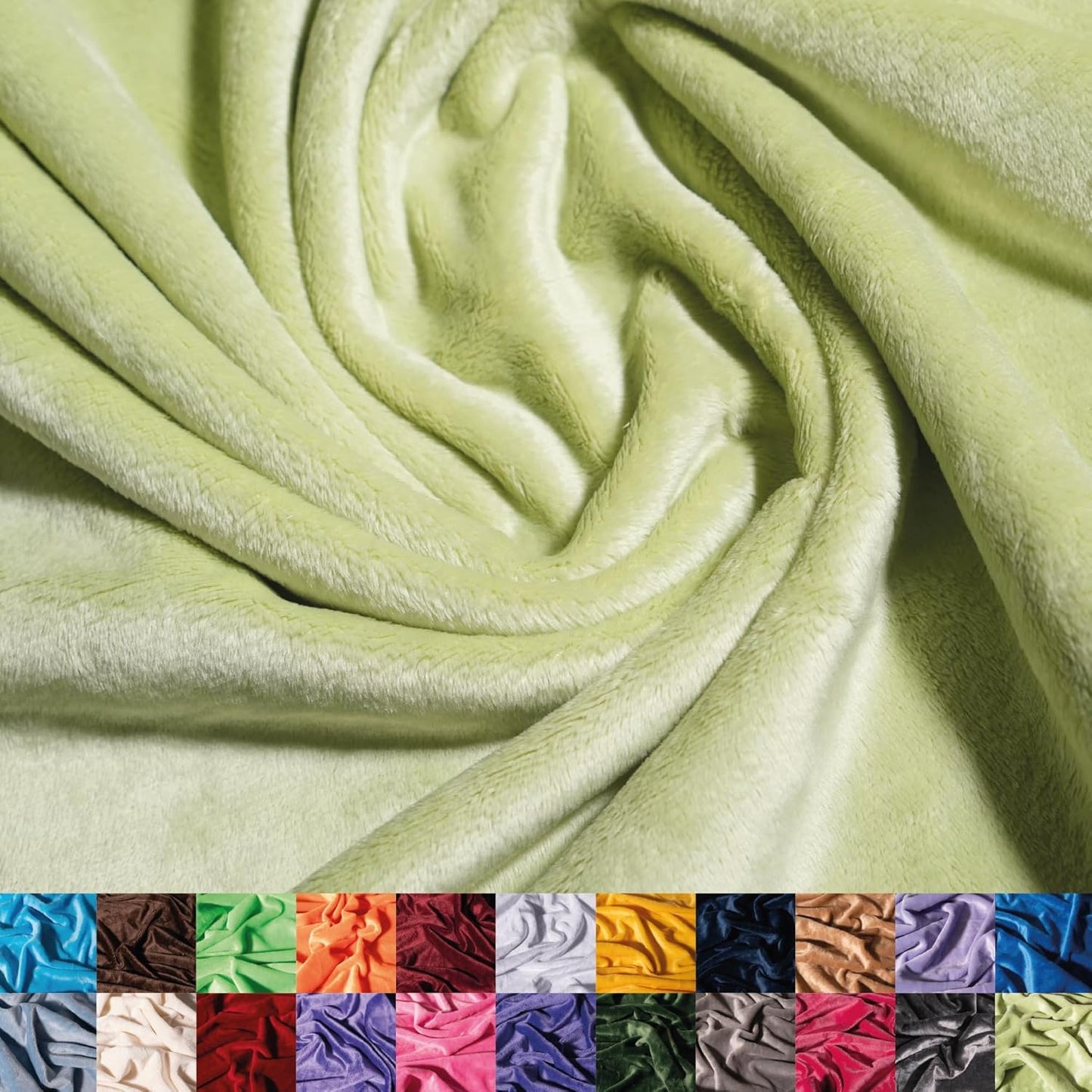 Ultra Soft Aqua Minky Fabric for Blankets and Apparel - 5 Yards