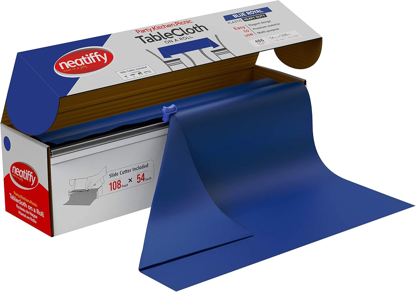 Neatiffy Disposable Plastic Table Cloth Roll for Any Occasion