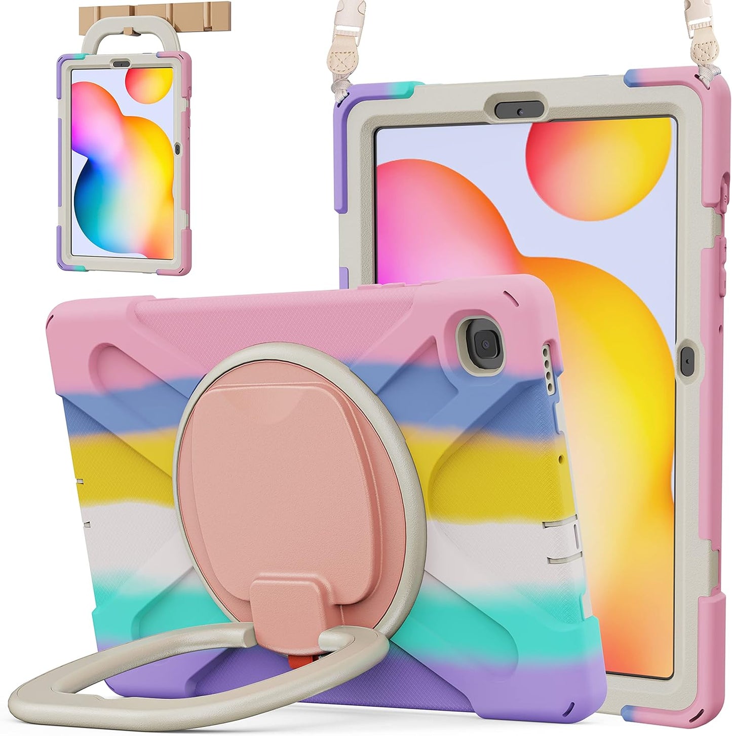 BATYUE Case for Samsung Galaxy Tab S6 Lite 10.4 Inch - Pink