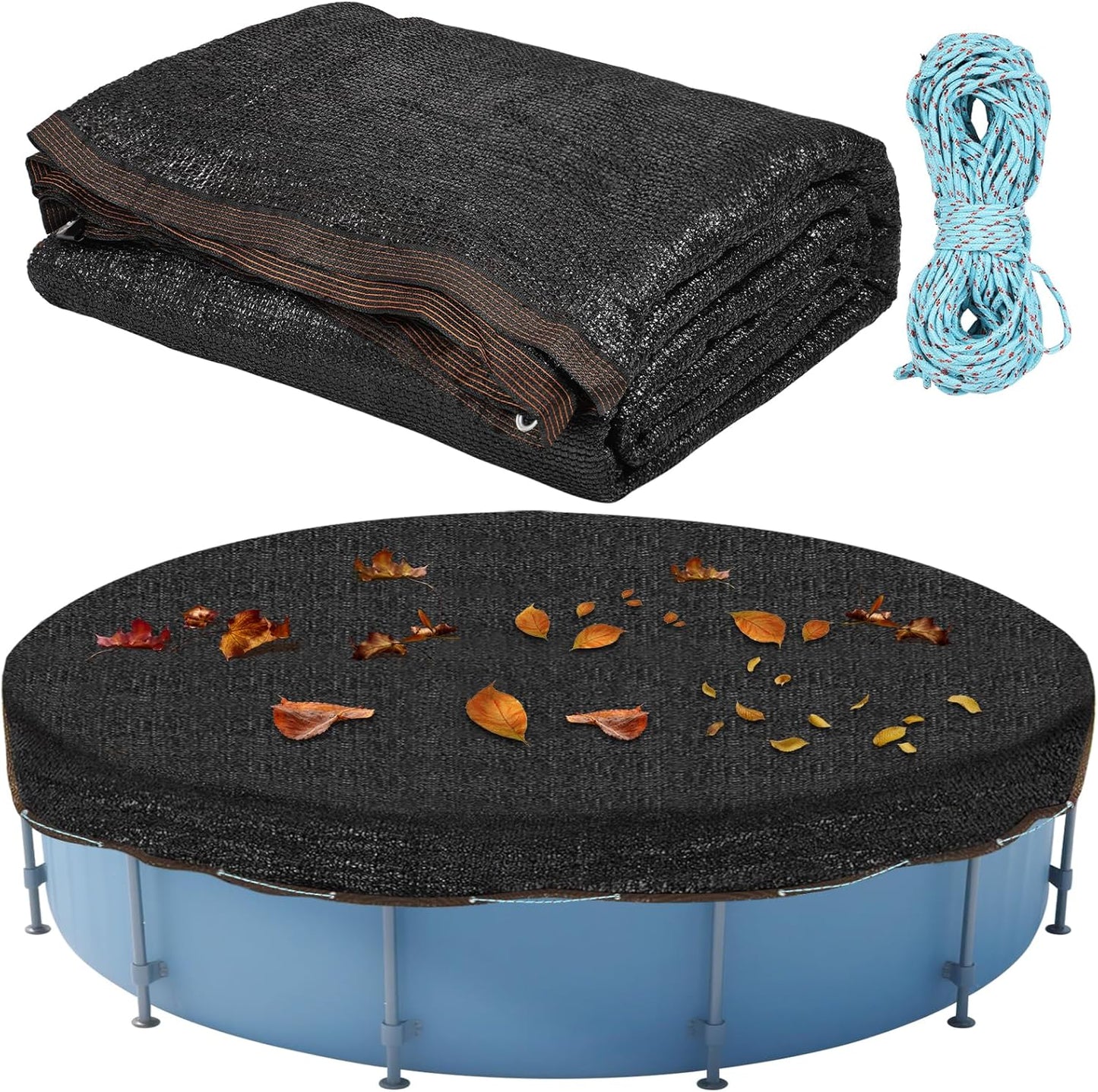 29 X 29 Ft Leaf Net Pool Covers for Round Above Ground Pools