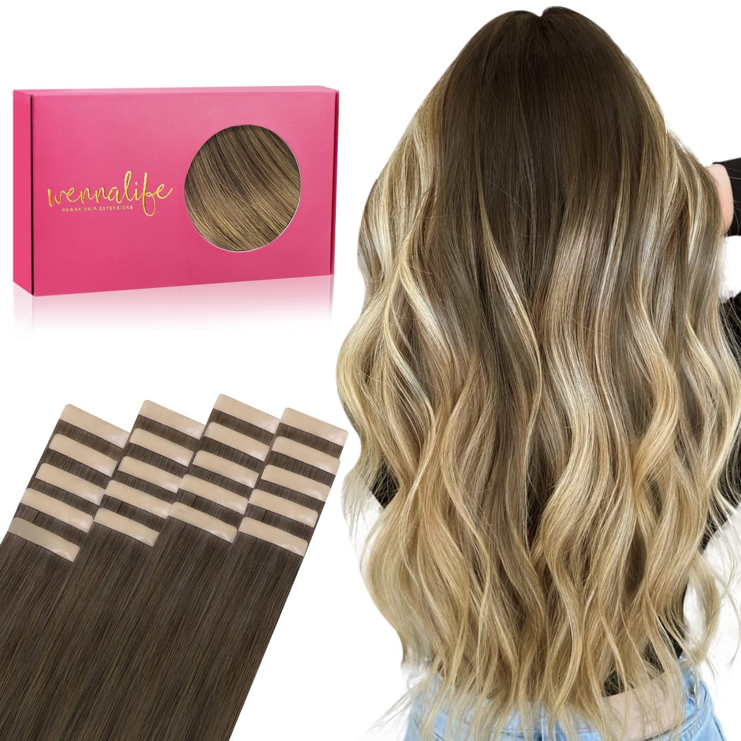 WENNALIFE Tape in Hair Extensions for Stunning Ombre Looks
