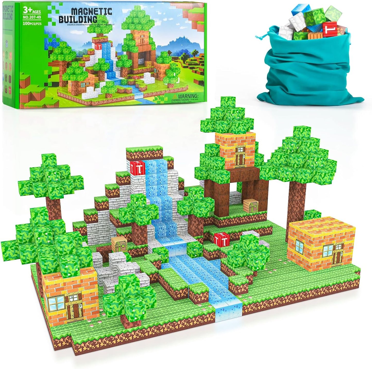 STEM Magnetic Building Blocks Set - Educational Toy for Kids