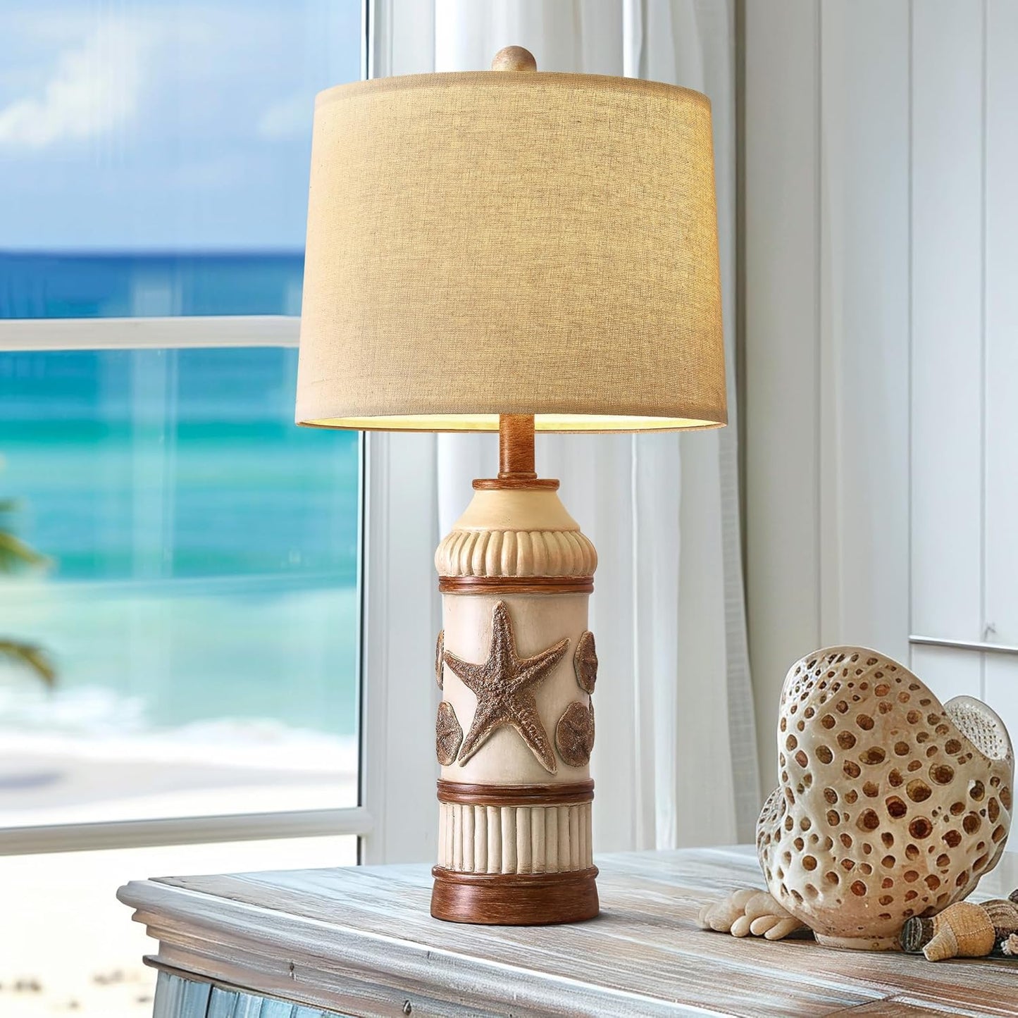 Unique Coastal Design 24 Table Lamp for Bedroom and Living Room