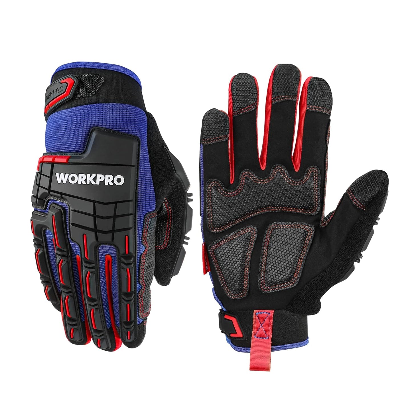WORKPRO Heavy Duty Impact Gloves - Touch Screen, Non-Slip