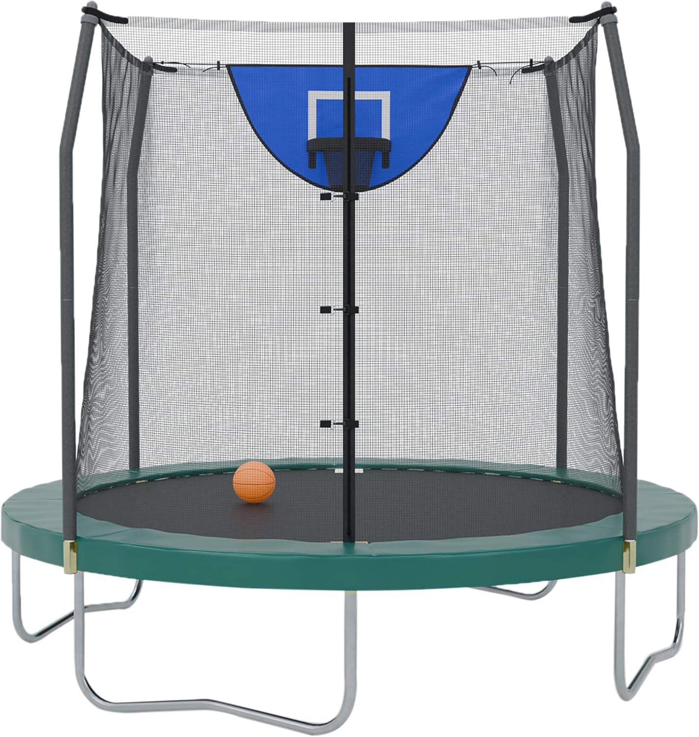 Skywalker Trampoline Outdoor 8 FT Jump N Dunk with Safety Net