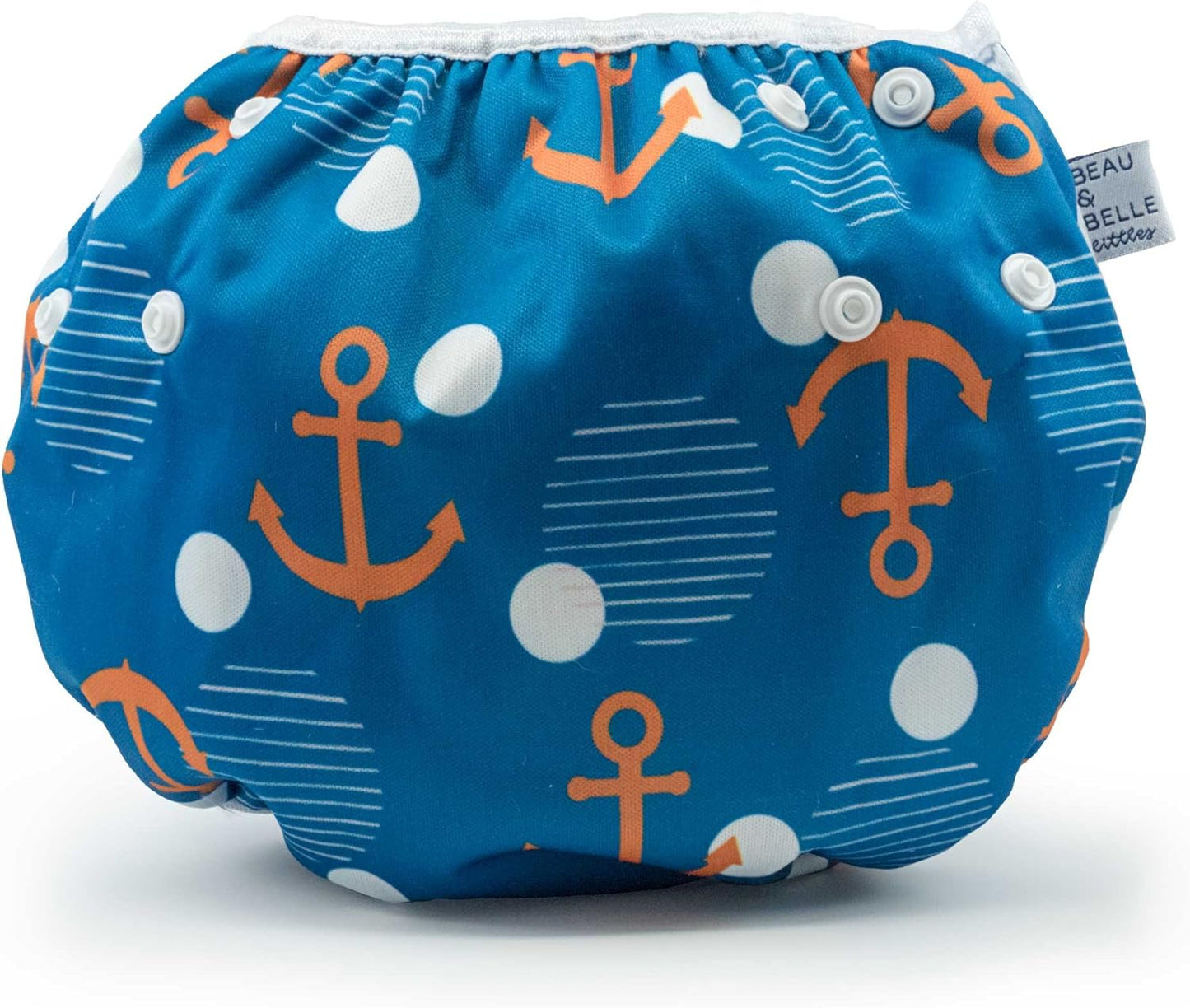 Beau & Belle Littles Adjustable Swim Diaper - Premium Quality for Swimming - Anchors