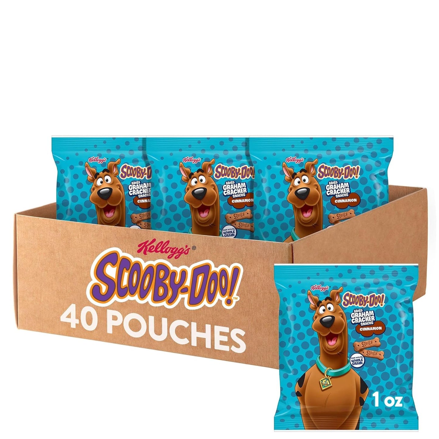 Scooby-Doo! Graham Cracker Snacks with Cinnamon - 40 Bags