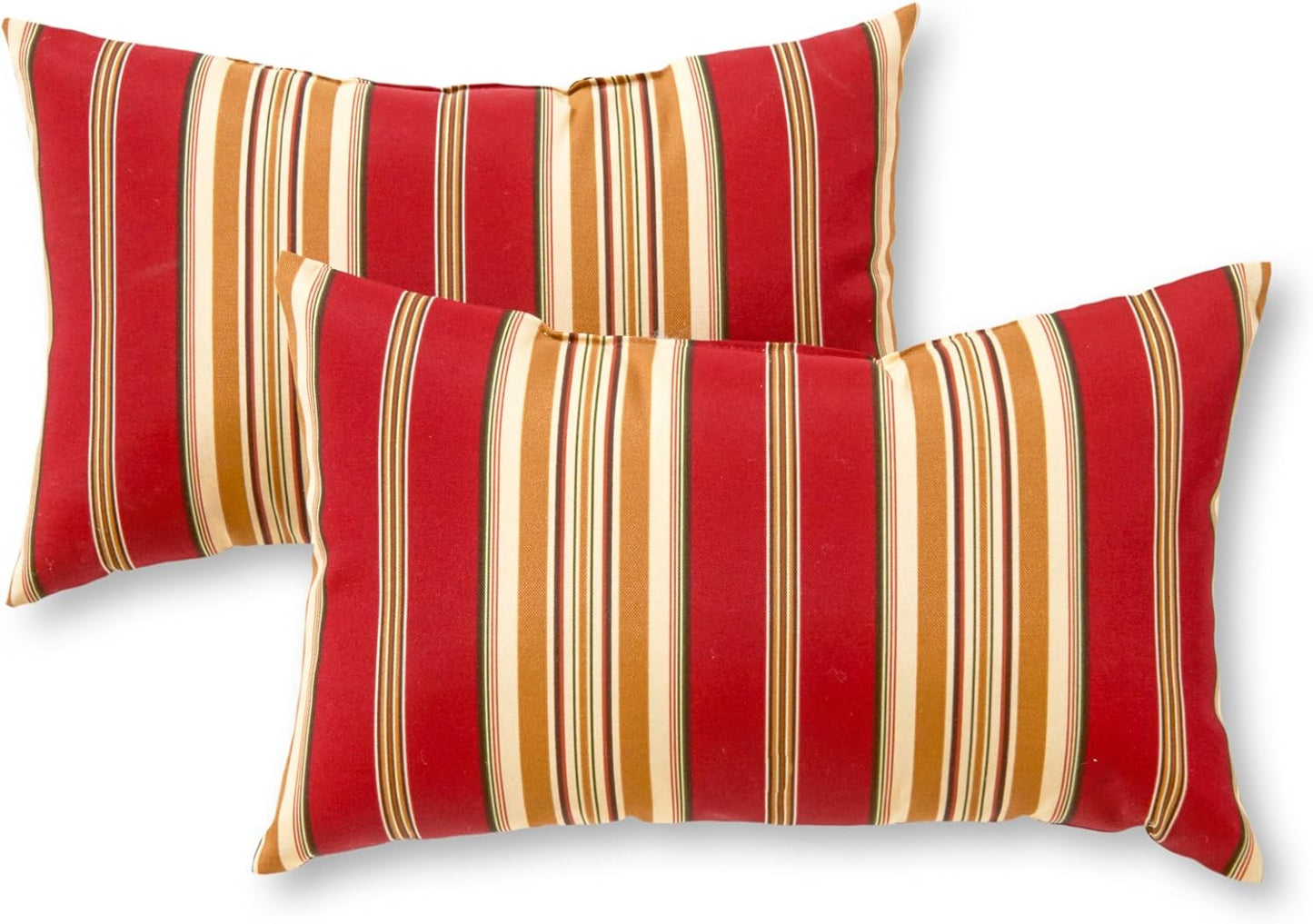 Outdoor Decorative Throw Pillow Set - Tuscan Stripe 2 Count
