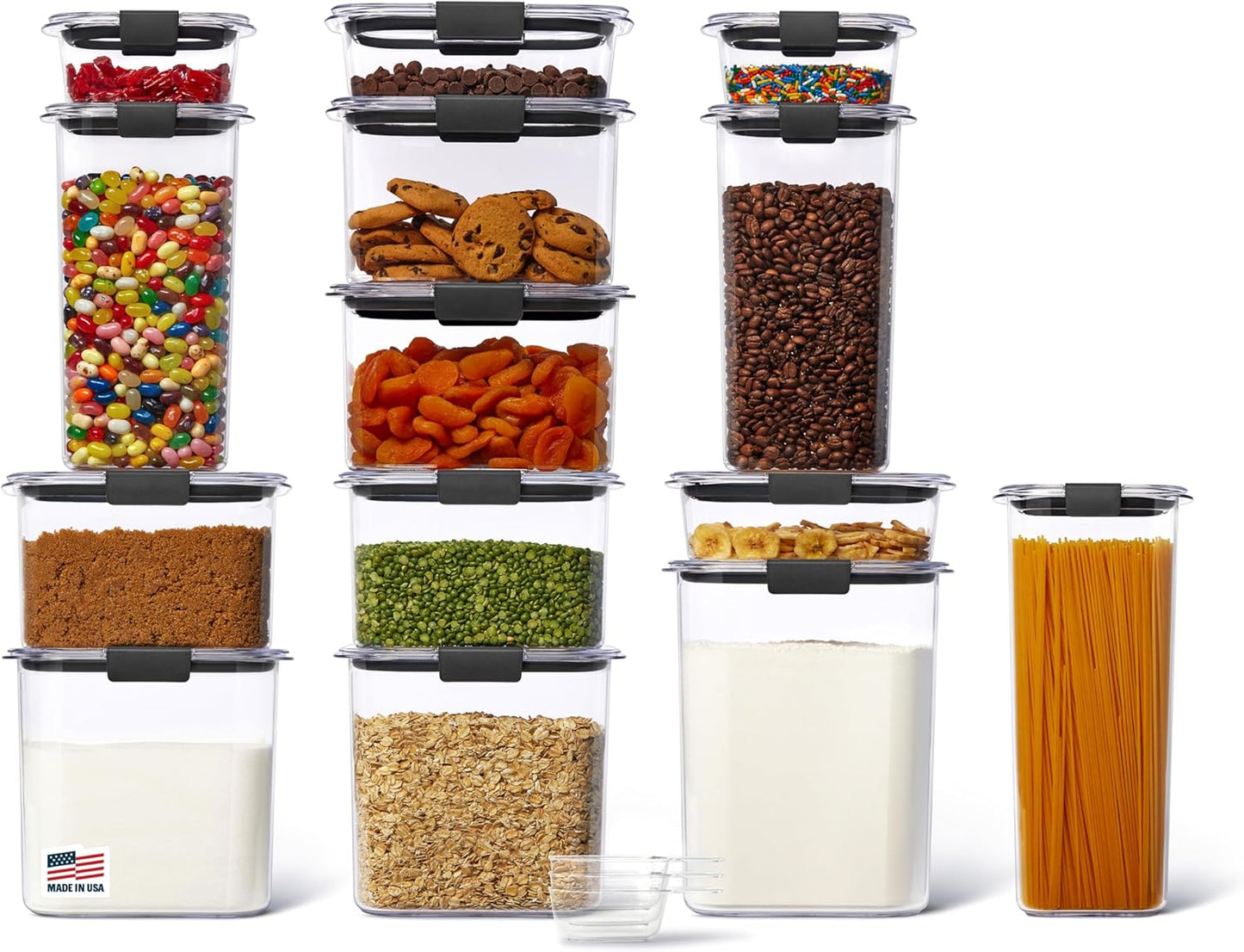Rubbermaid Brilliance 14-Piece Food Storage Set for Kitchen Use