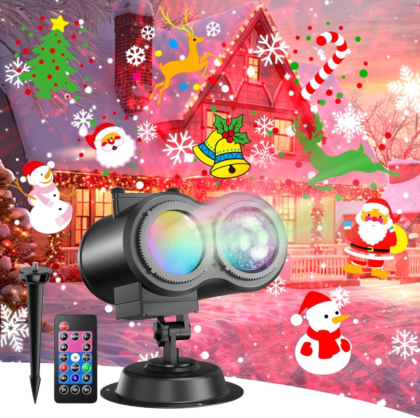 Holiday Light Show Pro: 29 Effects Outdoor Projector