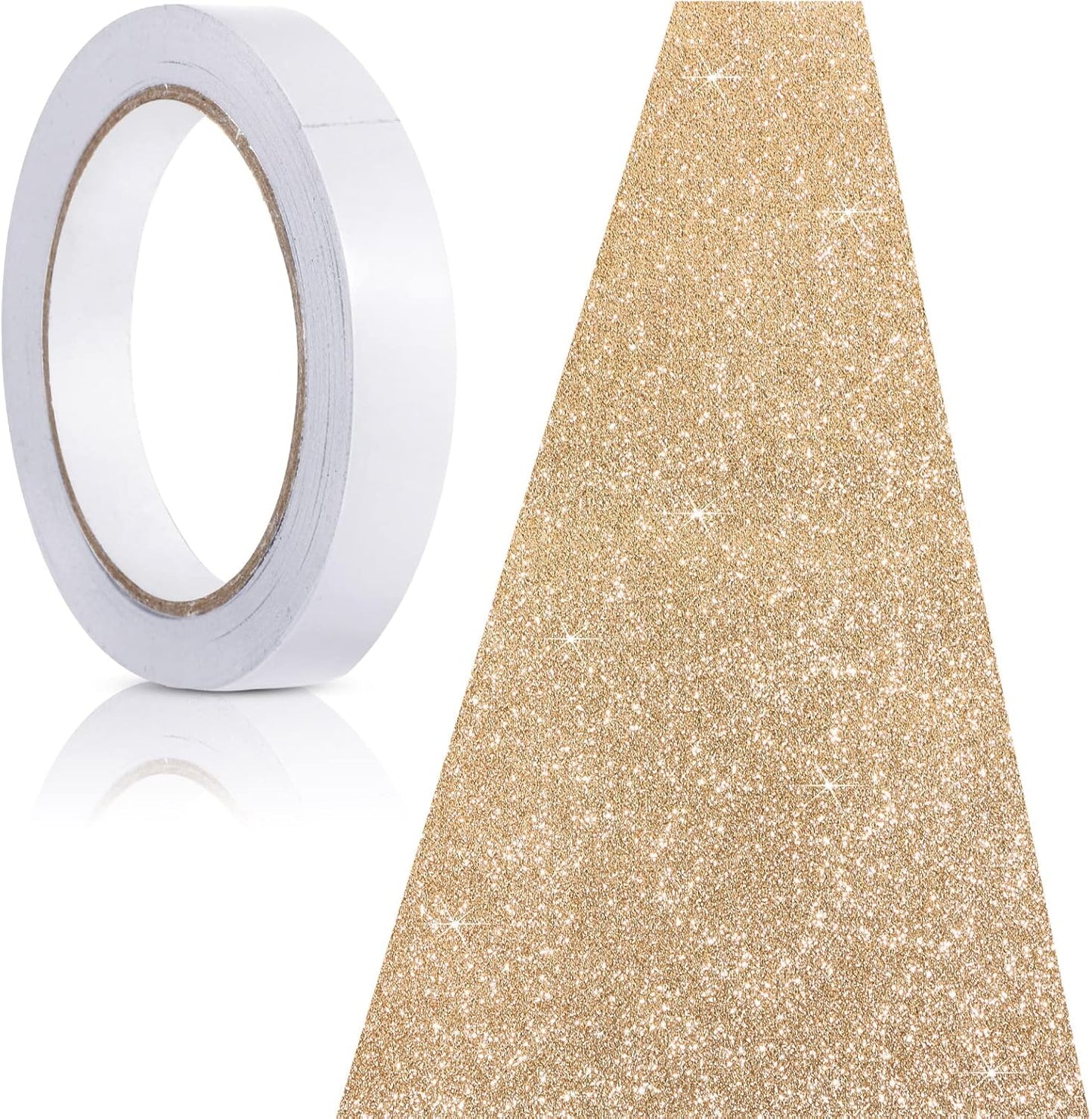 Tatuo Carpet Runner Rug for Weddings and Parties, Glitter Champagne