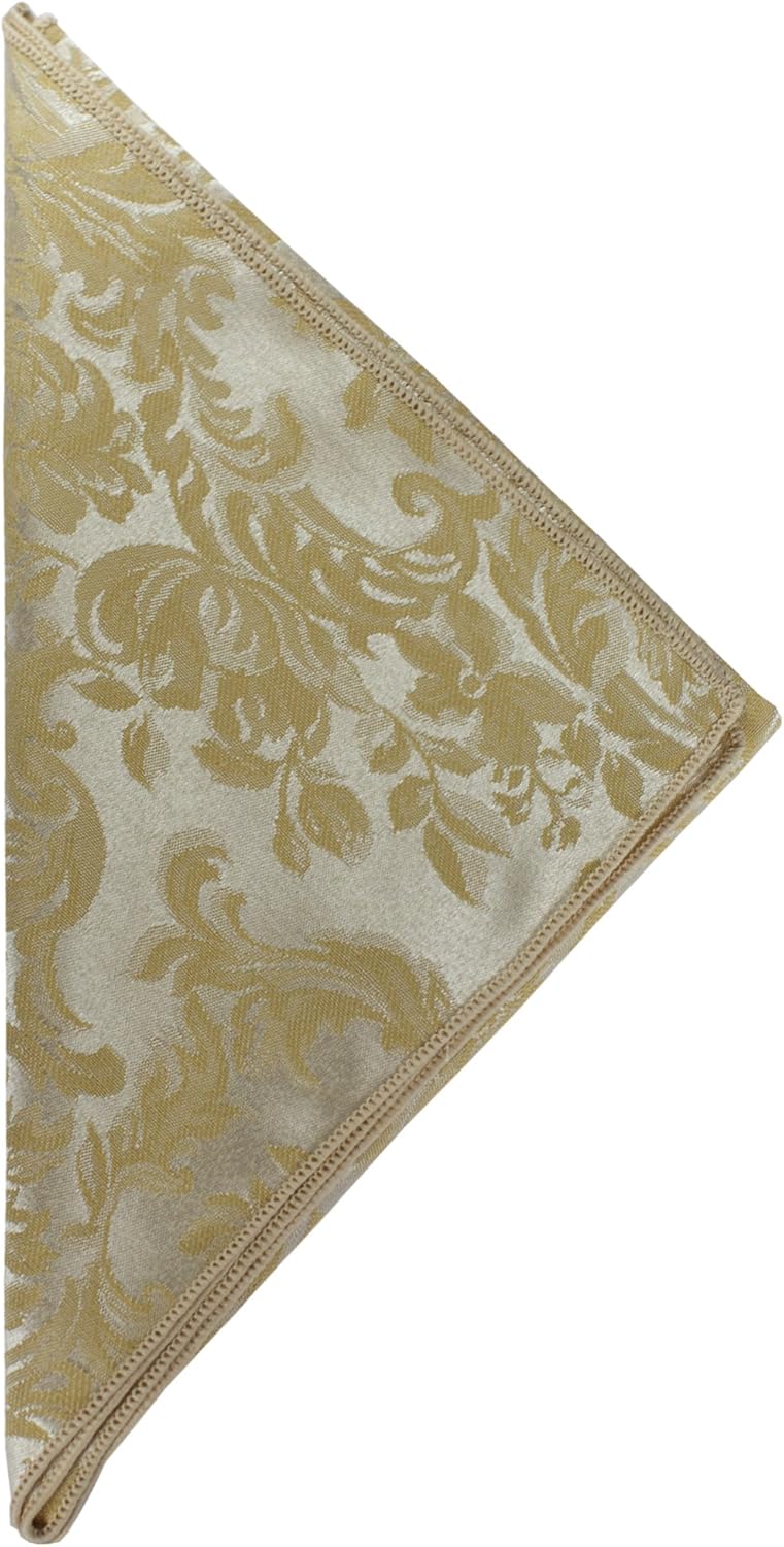 Ultimate Textile Miranda Damask Champagne Cloth Napkins for Events