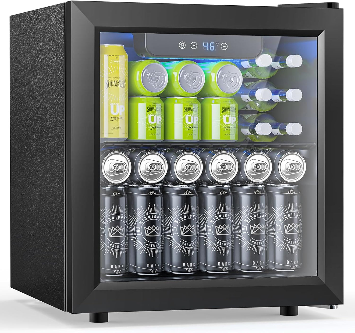 50 Can Beverage Refrigerator Cooler with Smart Temperature Control