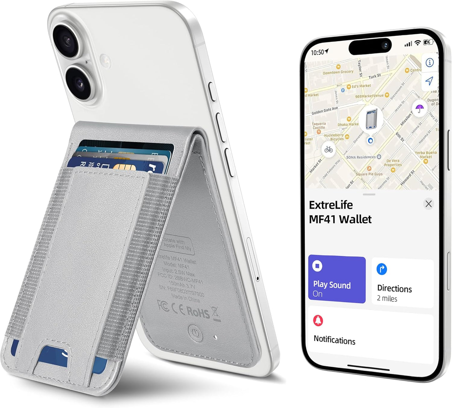 ExtreLife MagSafe Wallet with Apple Find My Tracking