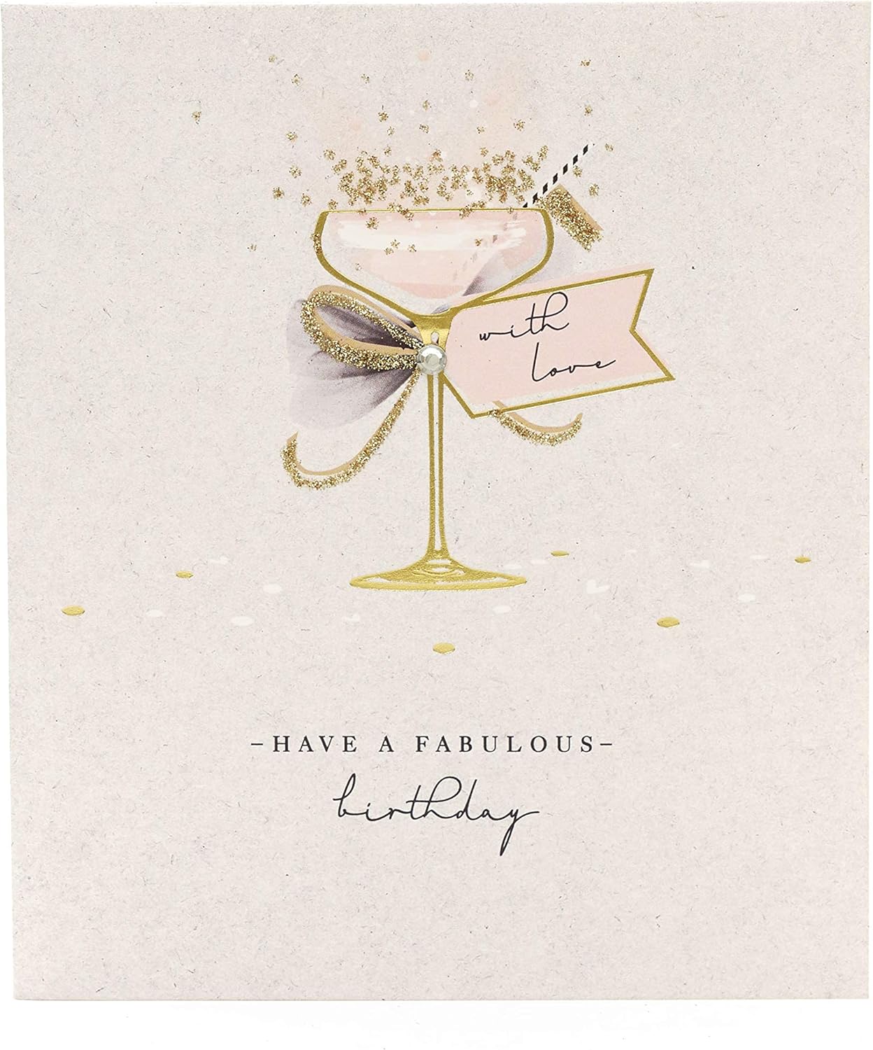 Chic Cocktail Birthday Card for Her - UK Greetings