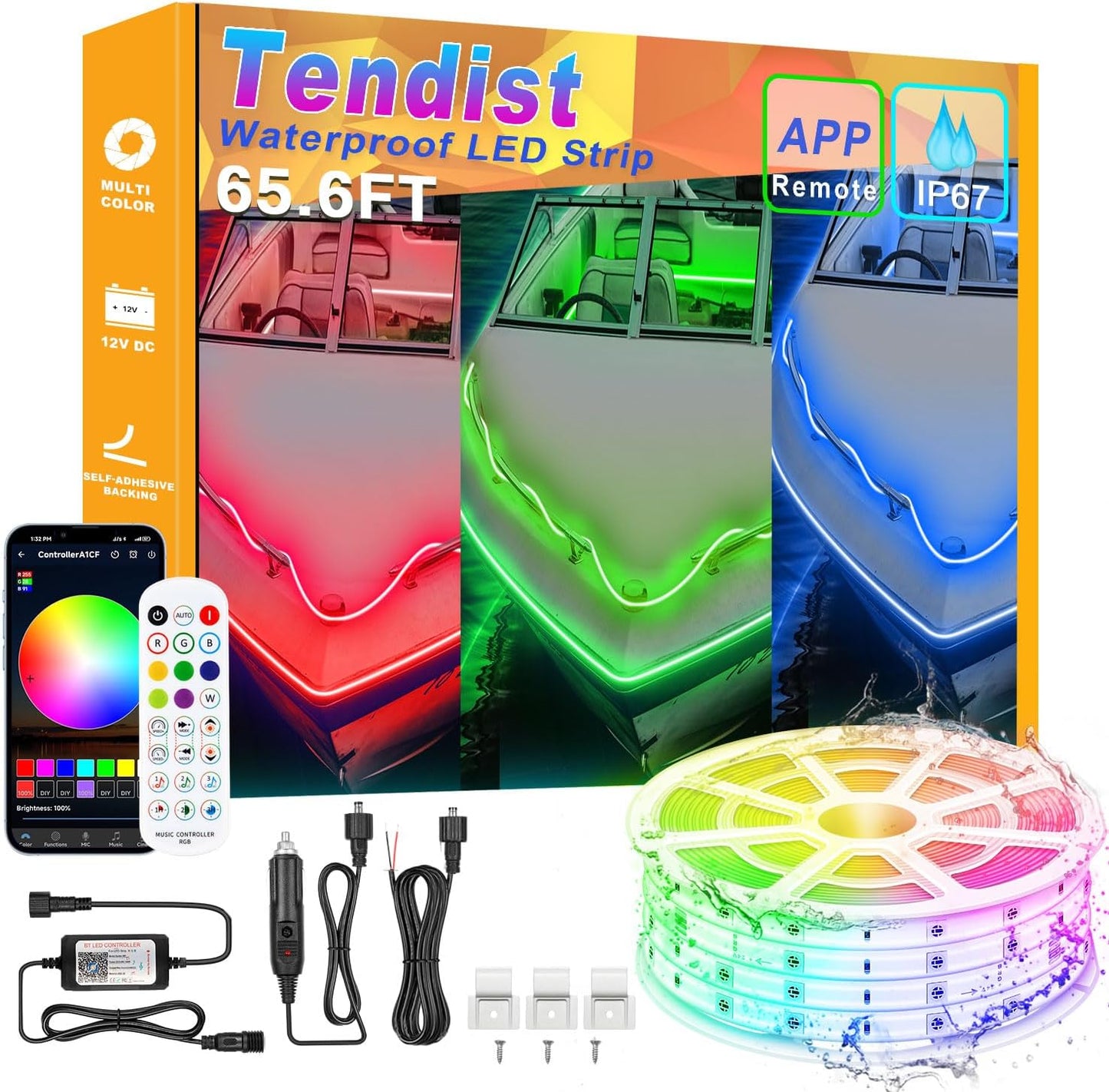 Boat Lights LED Waterproof for Pontoon, Jon, and RV Use