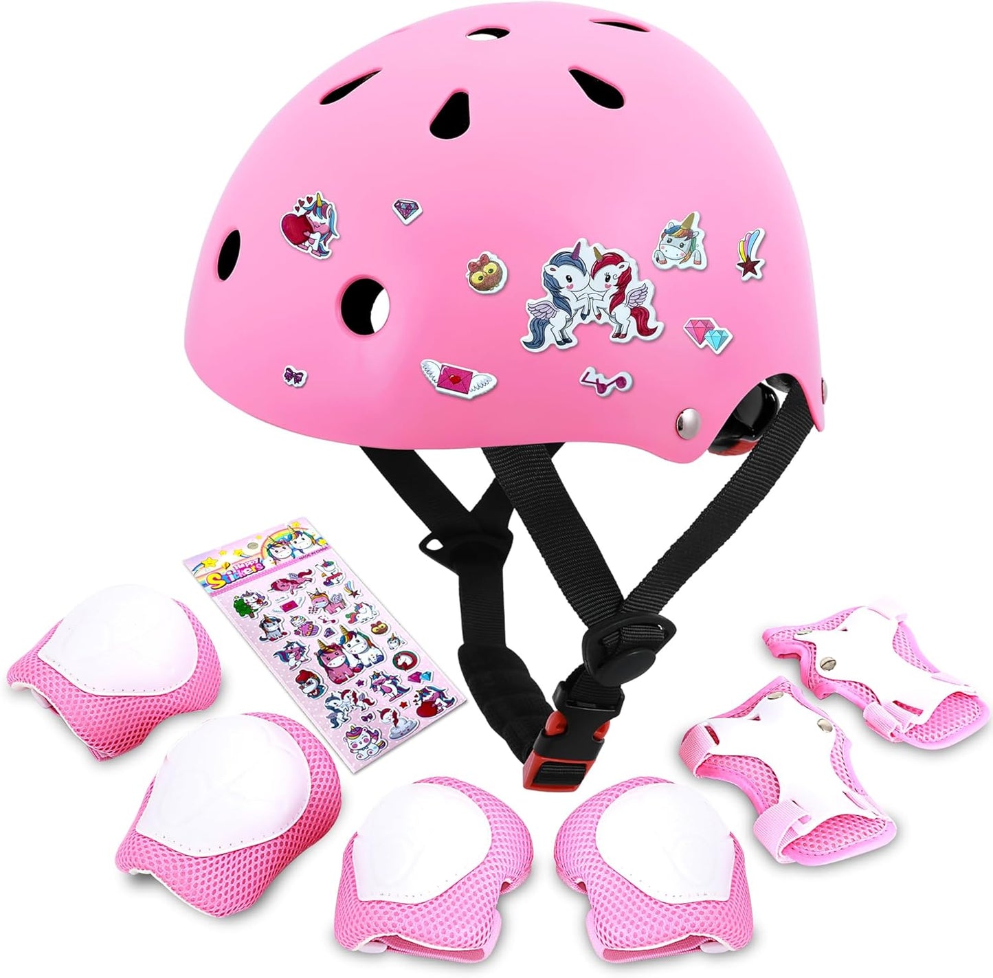 DINILEMU Kids Bike Helmet Set - Customize & Protect!