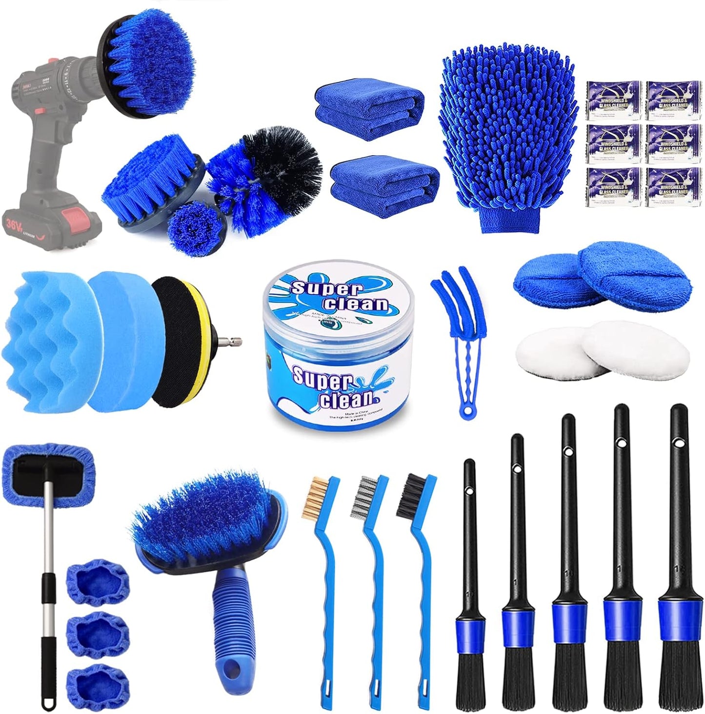 35-Piece Car Detailing Kit for Ultimate Cleaning