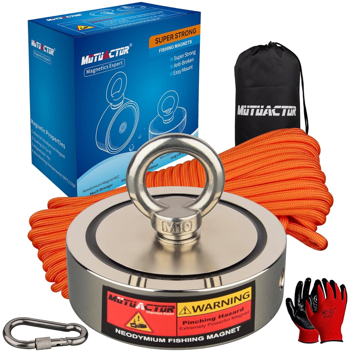 MUTUACTOR Fishing Magnet Kit for Treasure Recovery and Fun