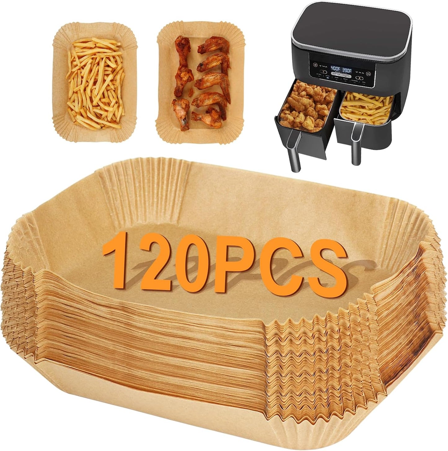 120 Ninja Air Fryer Liners by BYKITCHEN