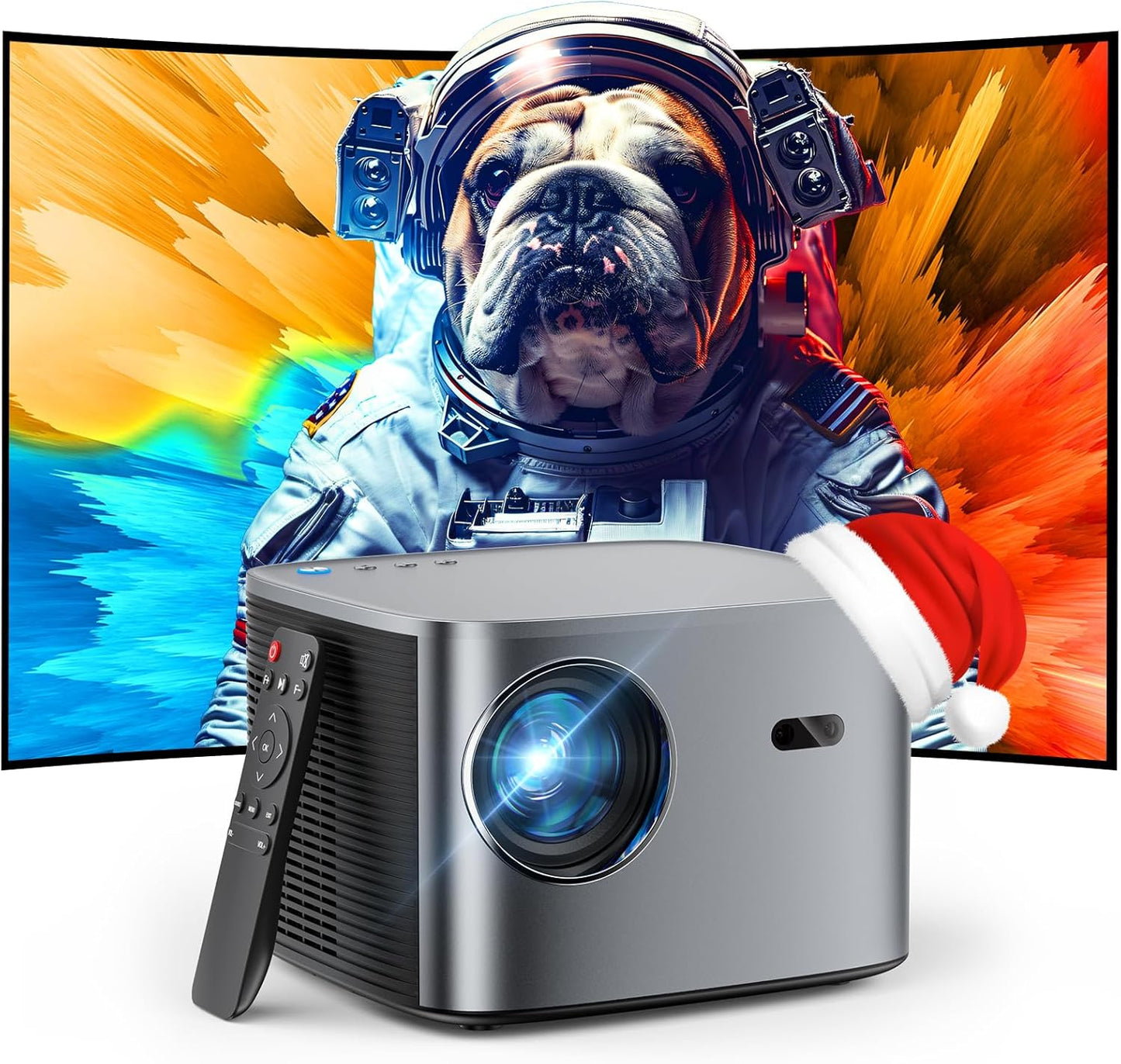 Groview 4K Projector with WiFi and Bluetooth for Outdoor Fun