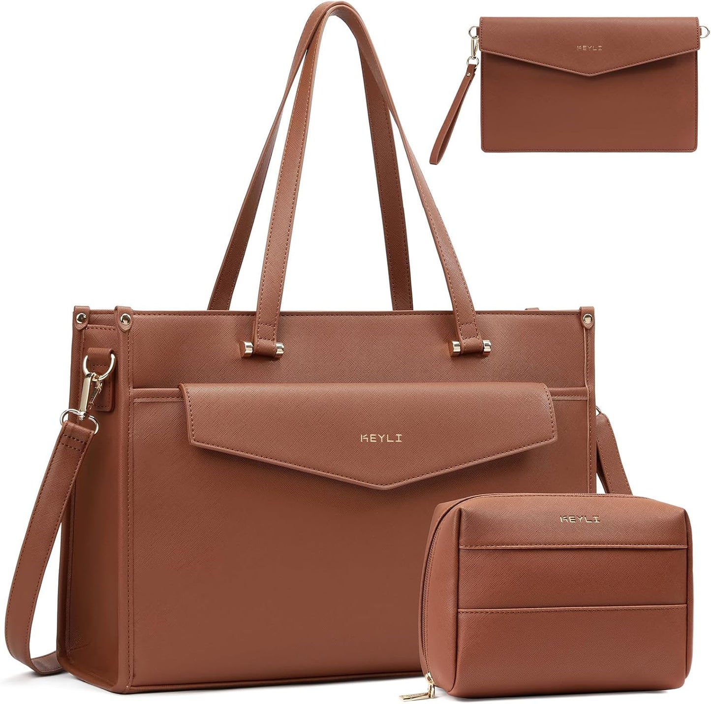 Keyli 3pcs Laptop Bag for Women - Stylish and Functional Tote