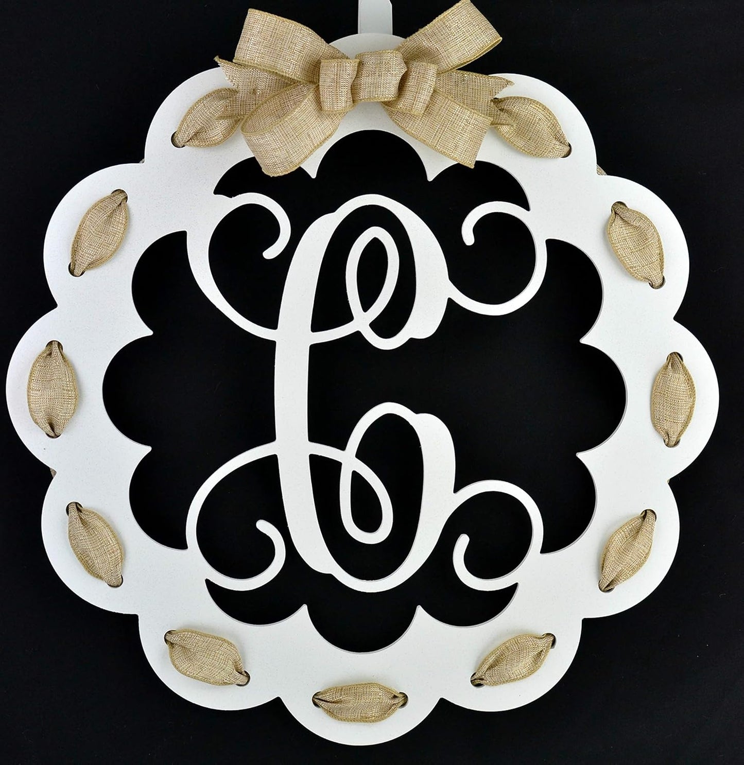 Monogrammed Door Hanger with Letter C - Perfect Gift Idea