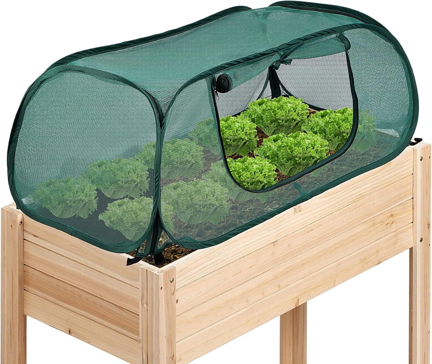 Raised Bed Cover and Crop Cage for Plant Protection and Growth