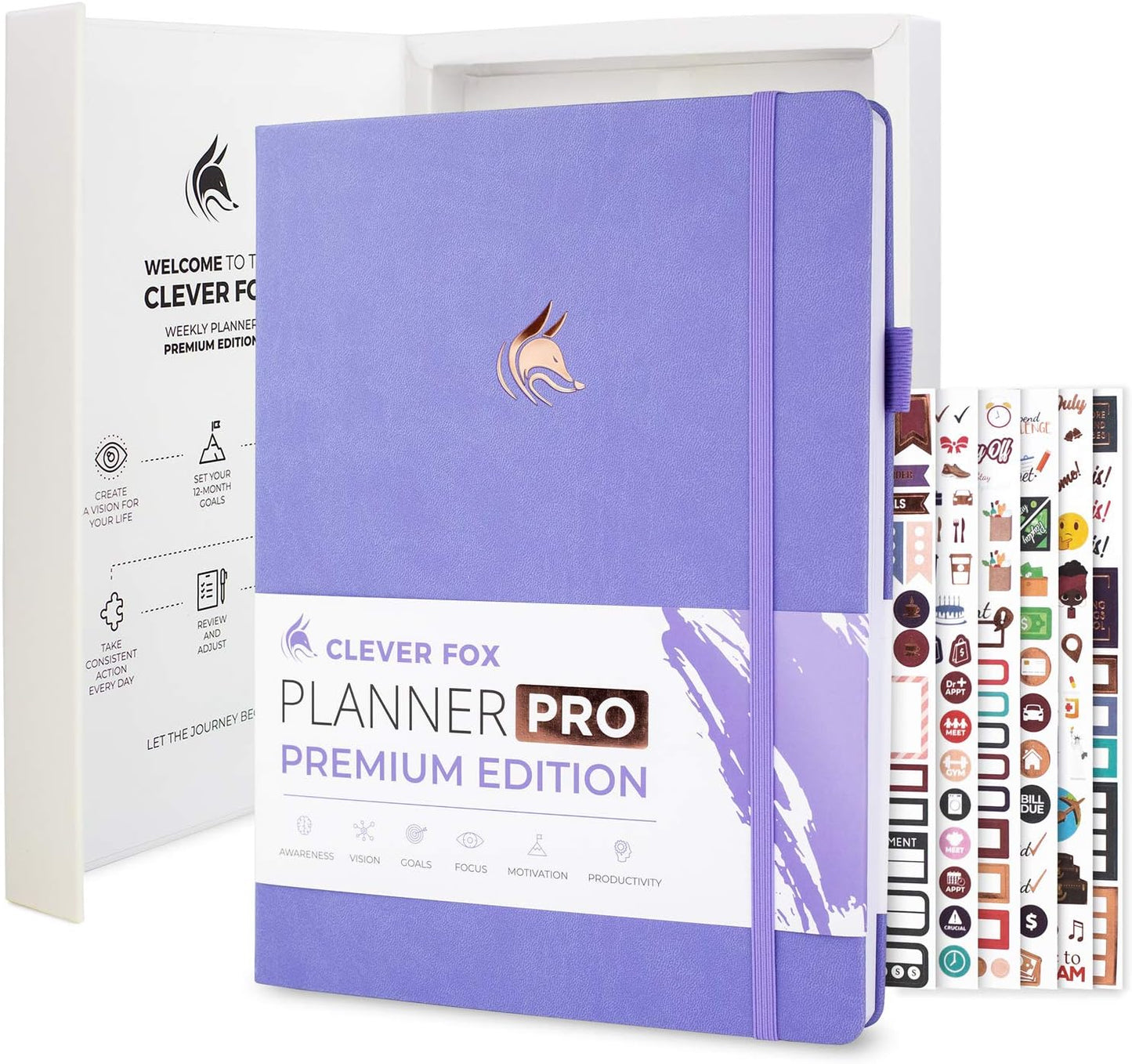 Clever Fox Planner Pro Premium A4 Weekly & Monthly Organizer