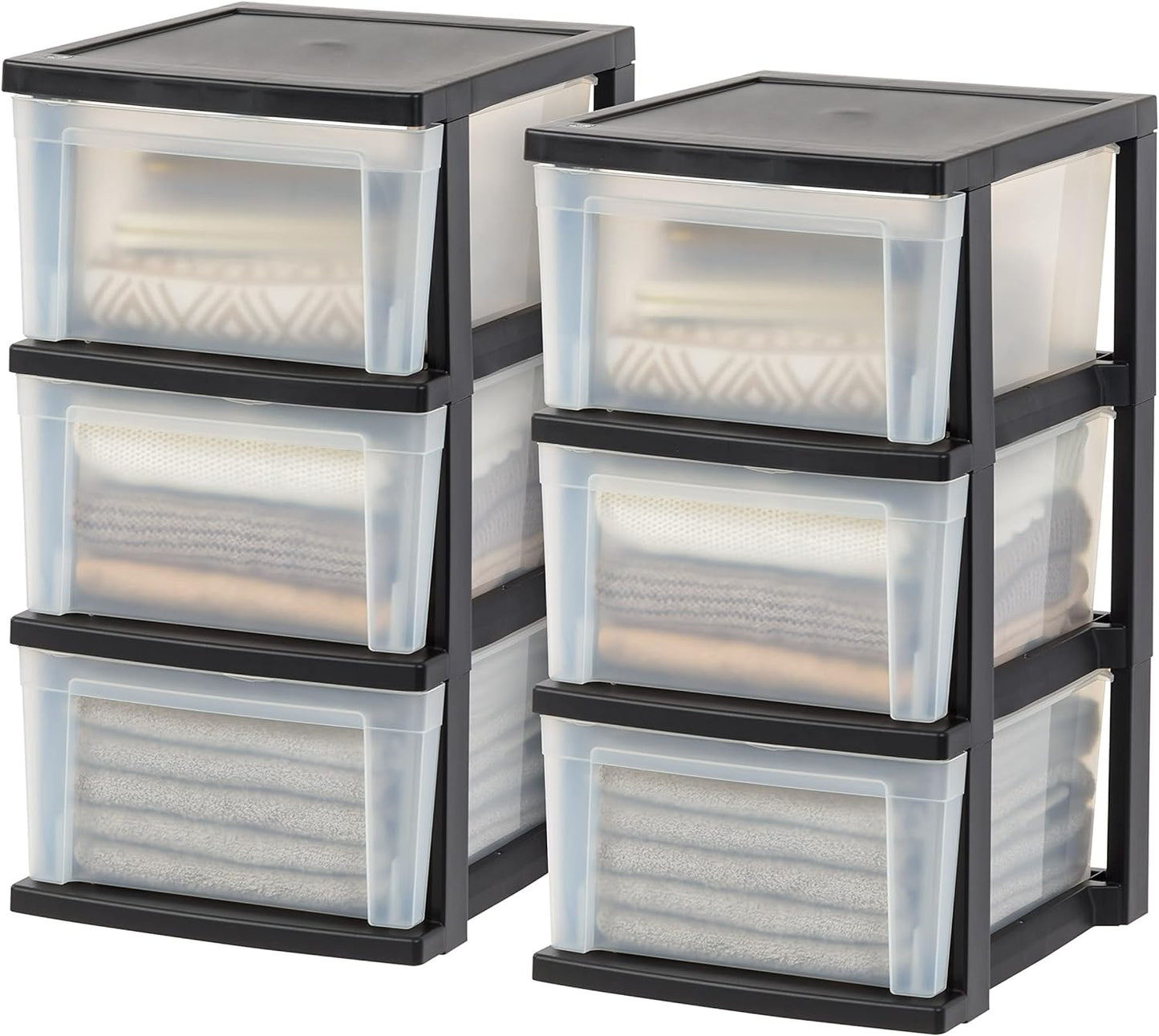 IRIS 3-Drawer Storage Organizer 2-Pack - Organize Any Space!