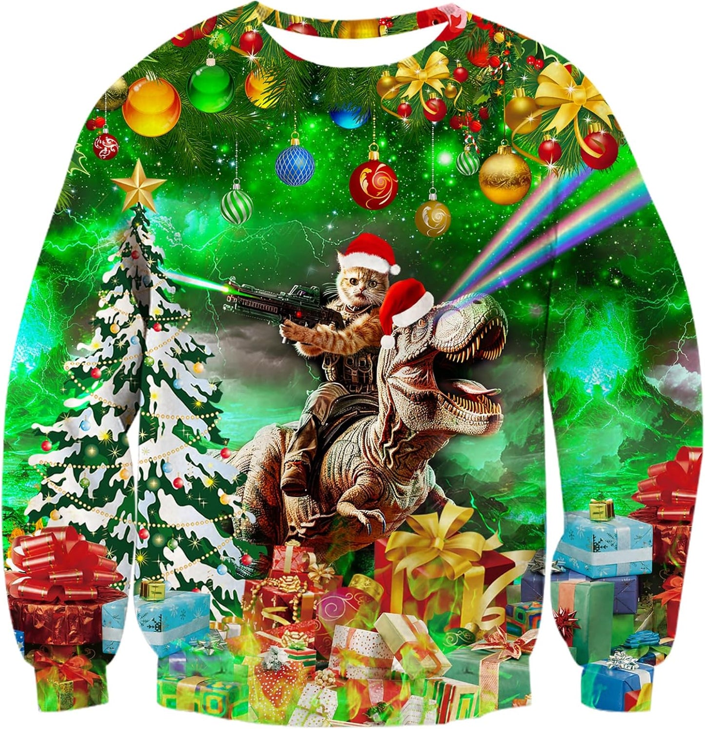 RAISEVERN Ugly Christmas Sweatshirt: Festive Fun!