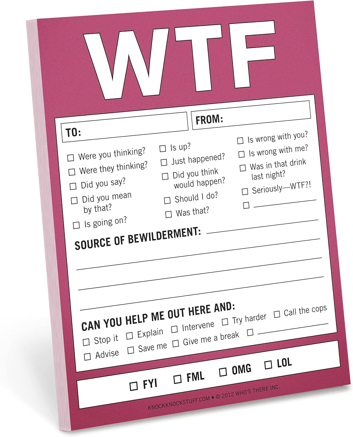 Nifty Checklist Memo Pad - 50 Sheets