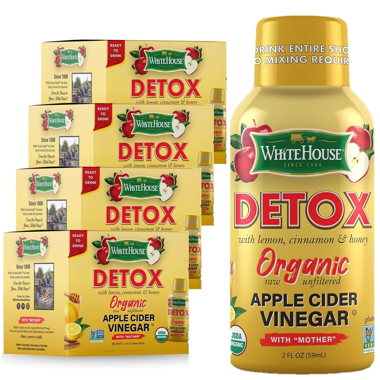 Detox On-the-Go: White House ACV Shots