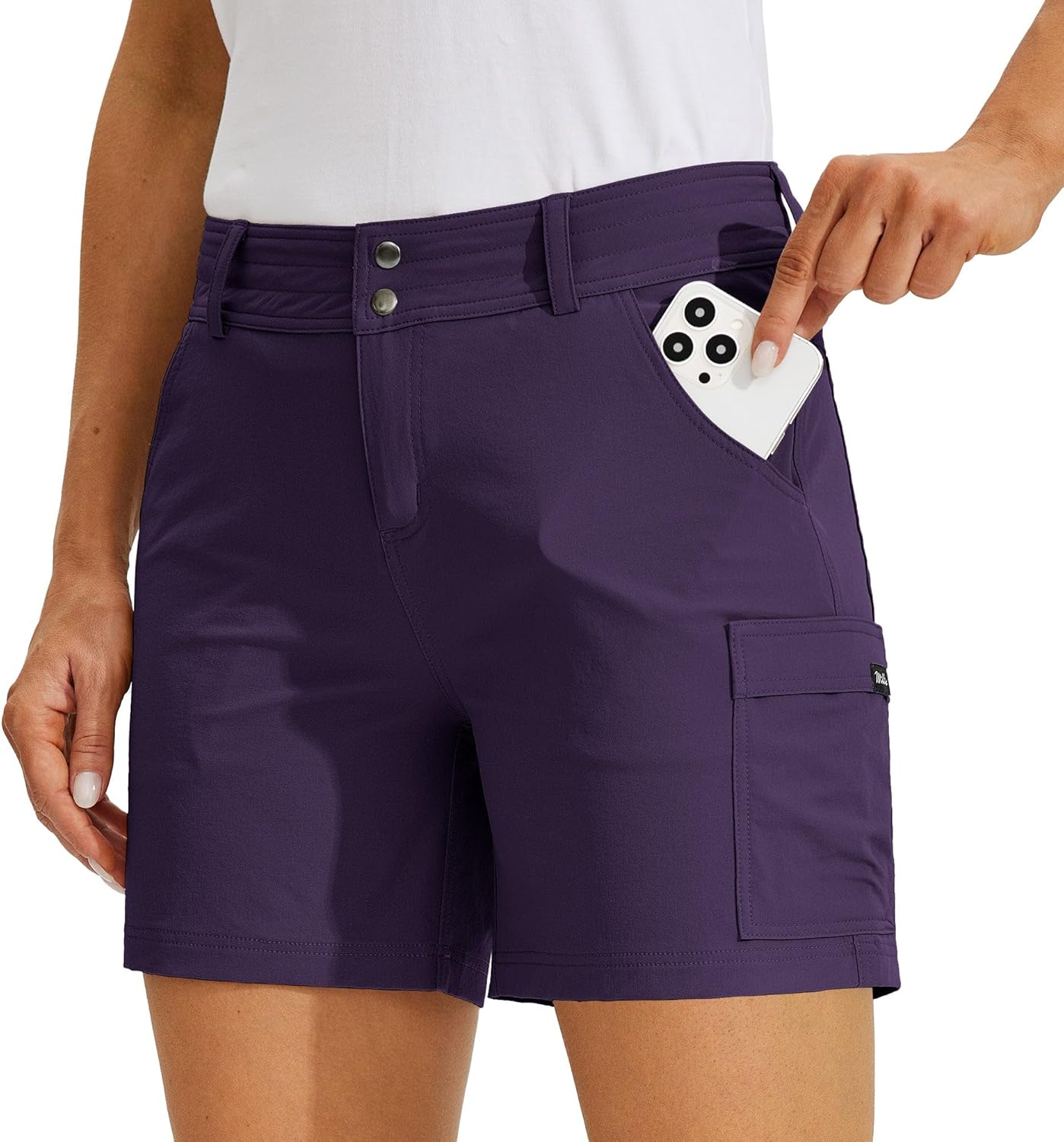 Willit Women's Golf Cargo Shorts for Hiking and Summer Fun