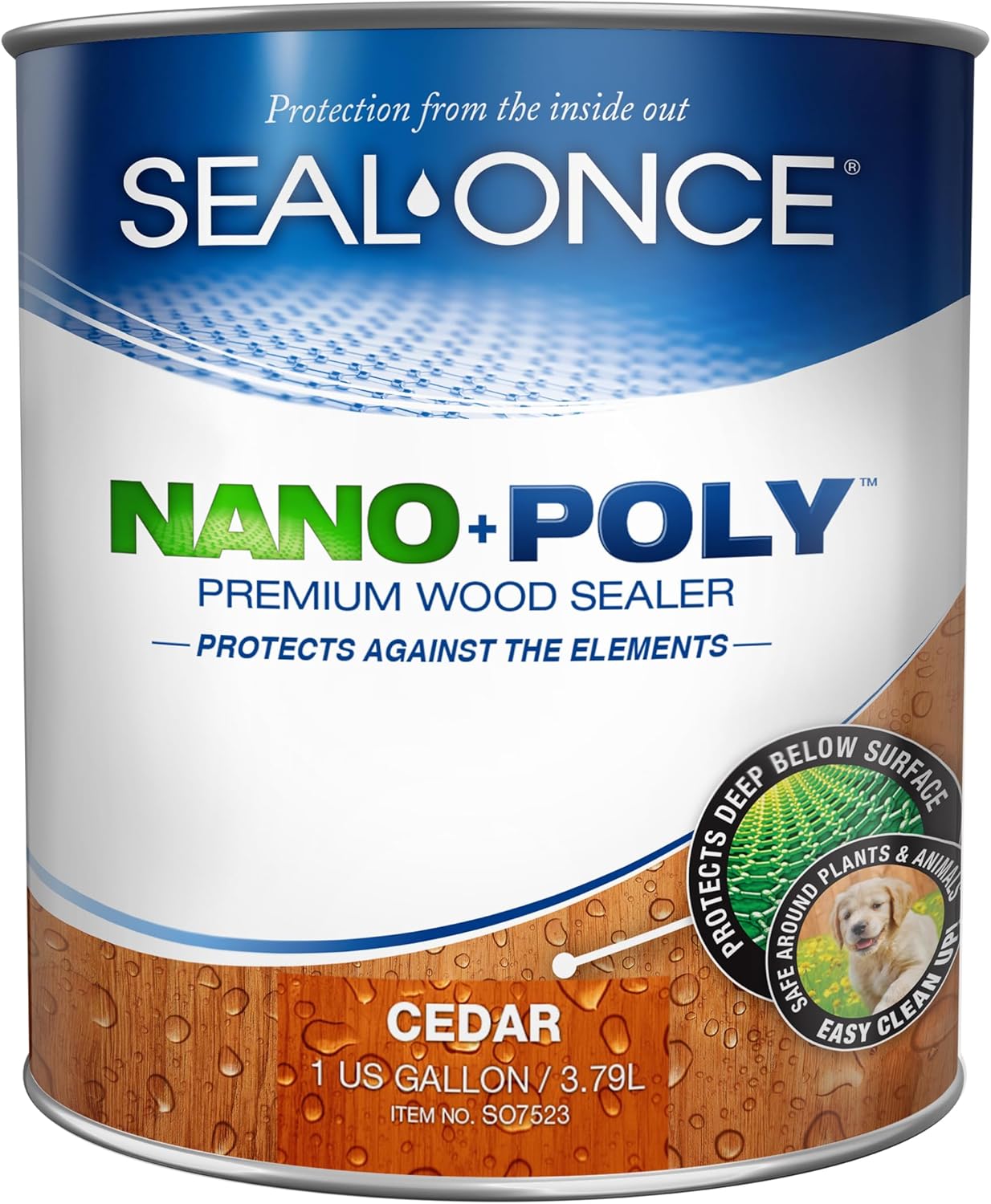 Seal-Once Nano+Poly Wood Sealer - Premium Waterproof Protection