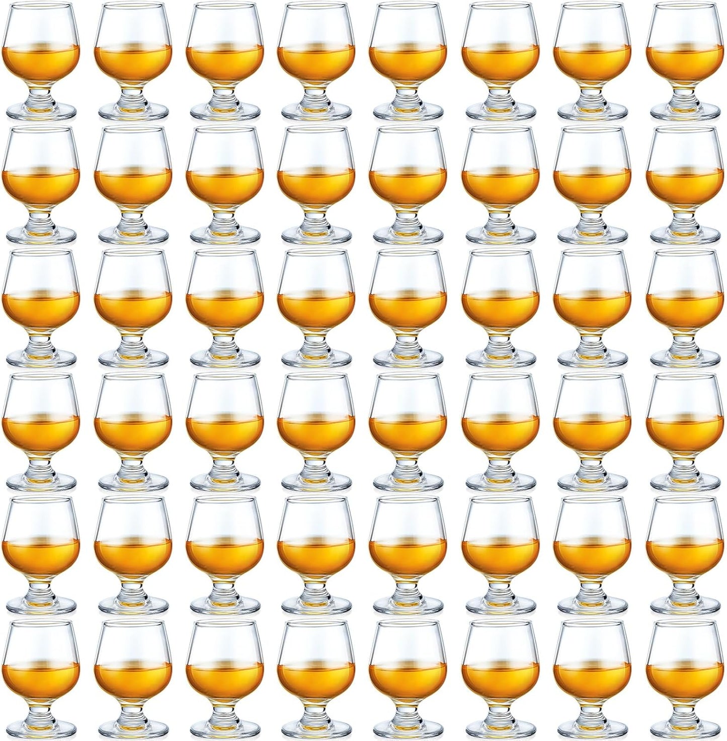 48 Pcs Shot Glasses Set for Tasting Brandy and Whiskey Drinks