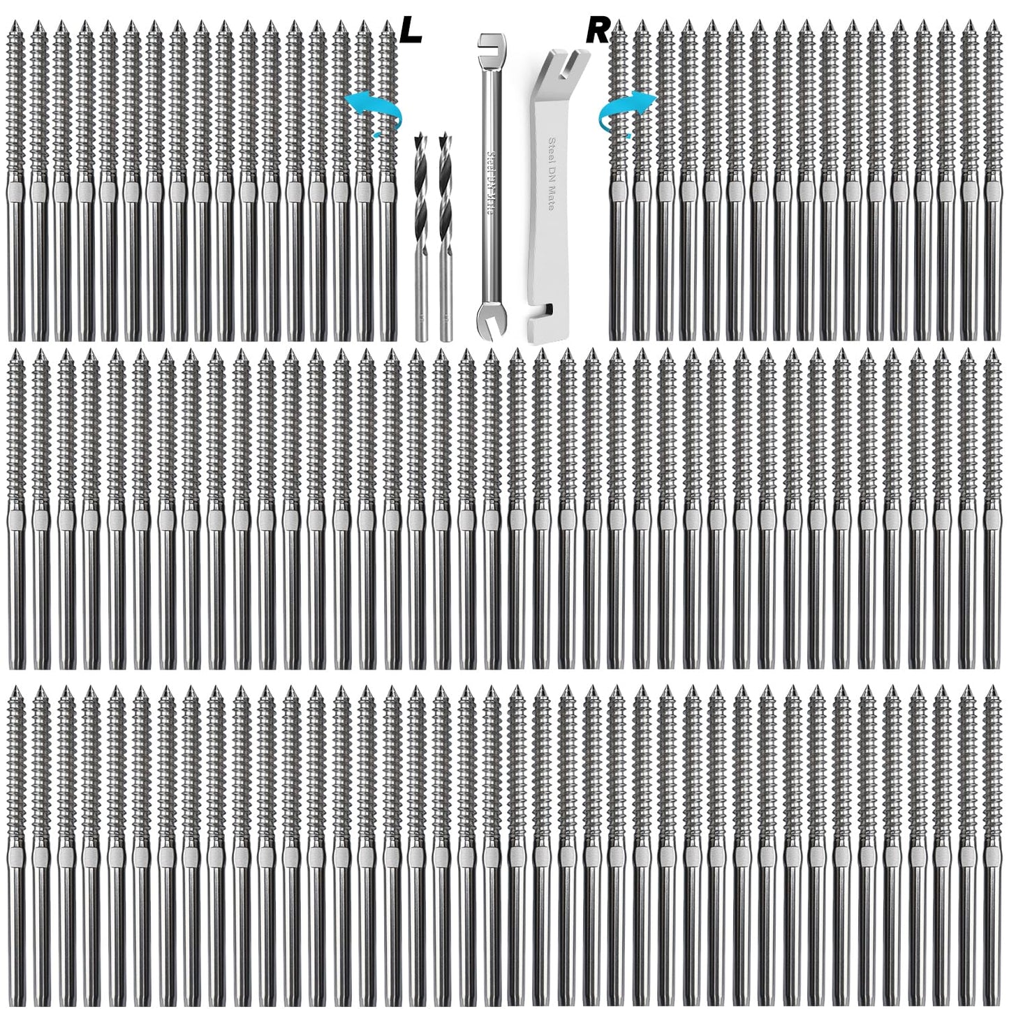 T316 Stainless Steel Lag Screws for Deck Railing System