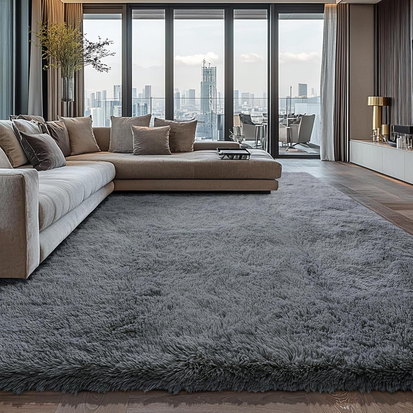 9X12 Large Area Rugs for Living Room Bedroom, Soft Fluffy Carpet
