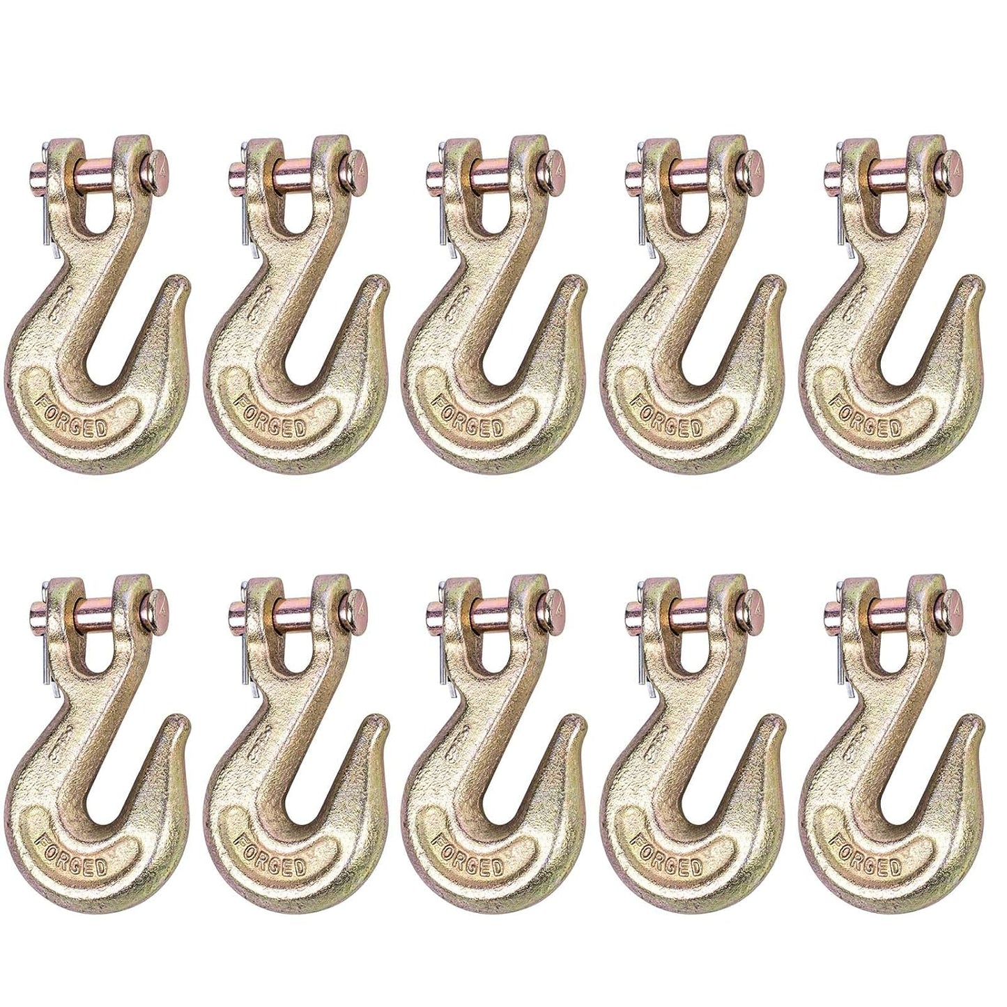 3/8 Inch G80 Clevis Grab Hook - Heavy Duty Transport Chain Hooks