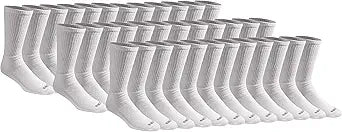 Dickies Men's Multi-pack Cushioned Work Crew Socks for Comfort