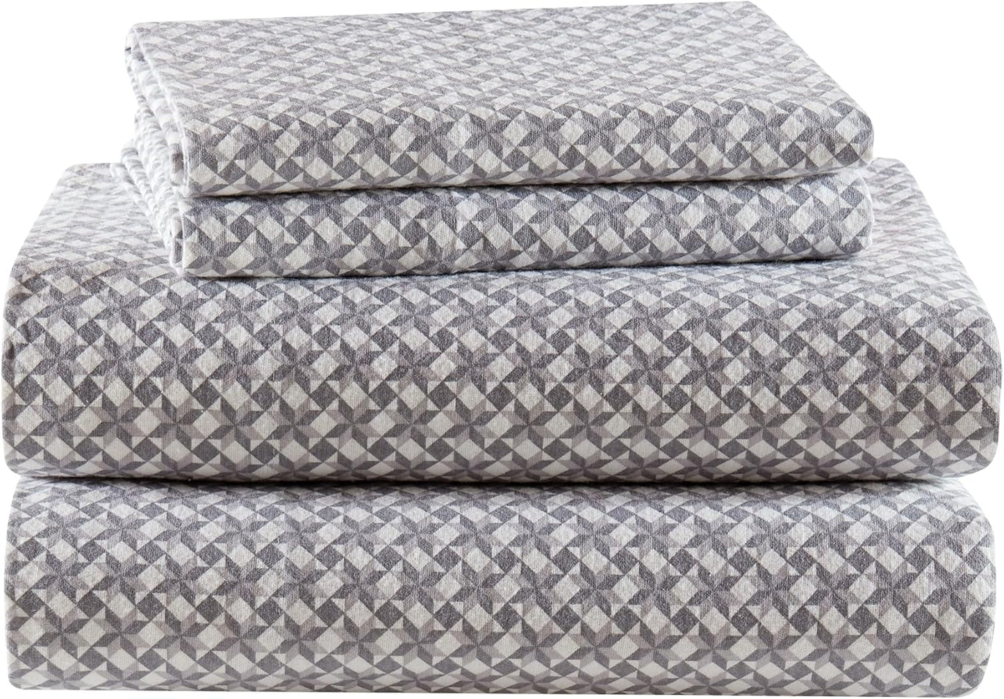 True North Cotton Sheet Set Cozy Print for Queen Beds
