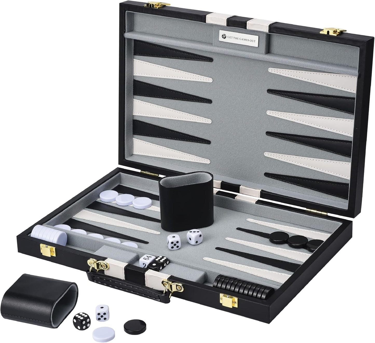Backgammon Set with Strategy Guide for Fun Game Nights