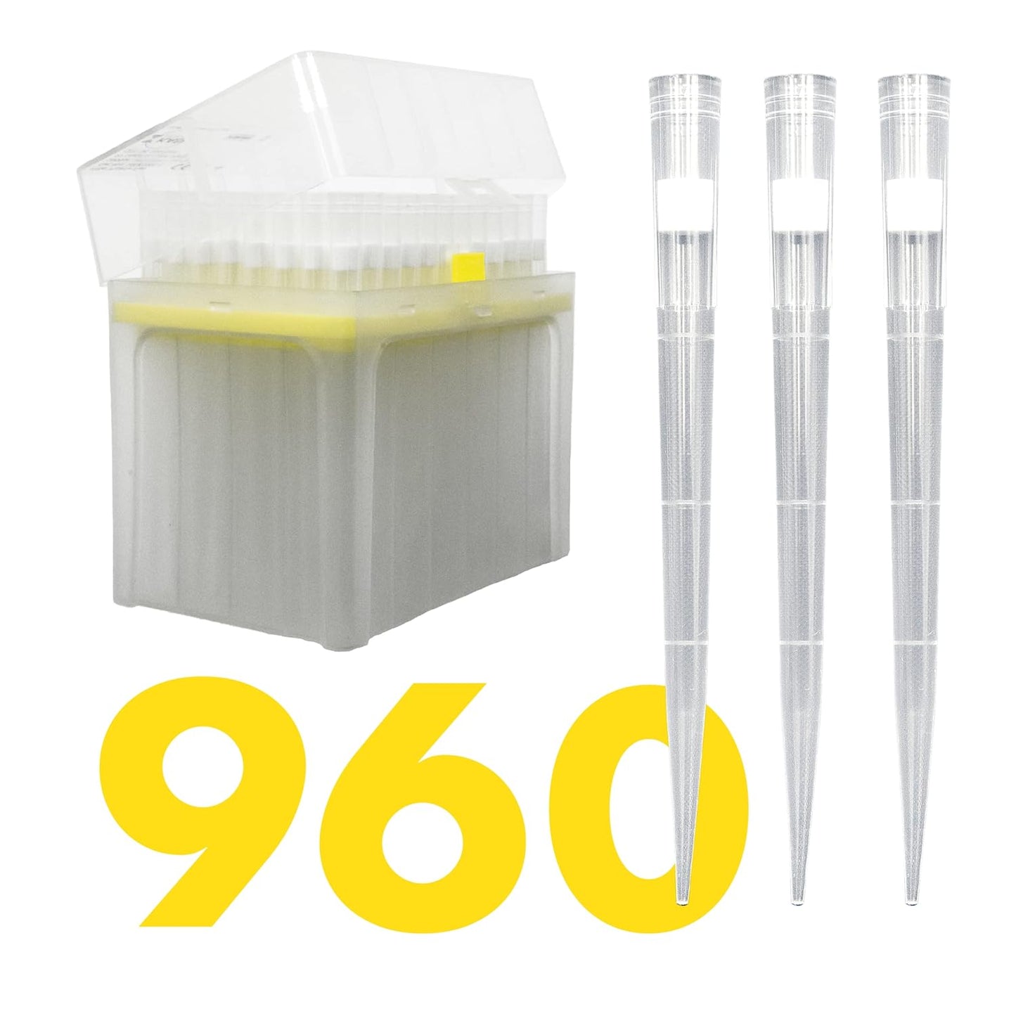 1000 uL Universal Filtering Laboratory Pipette Tips for Precision